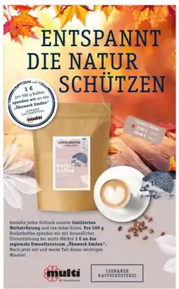 Multi Markt herbst kaffee Angebot