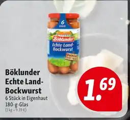 Nah & Frisch Böklunder Echte Land-Bockwurst Angebot