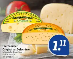 Nah & Frisch Leerdammer Original oder Delacrème Angebot