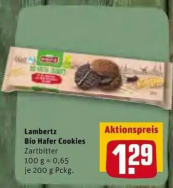 REWE Lambertz Bio Hafer Cookies Angebot