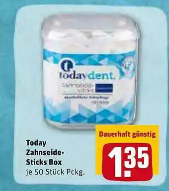 REWE Today Zahnseide-sticks Box Angebot