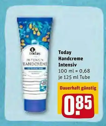 REWE Today Handcreme Intensiv Angebot