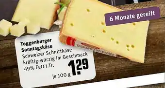 REWE Toggenburger Sonntagskäse Angebot