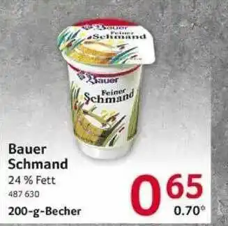 Selgros Bauer Schmand Angebot