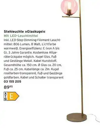 Tchibo Stehleuchte »glaskugel« Angebot