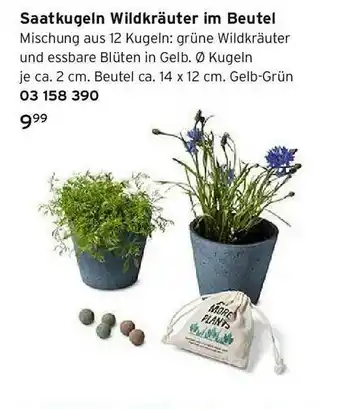Tchibo Saatkugeln Wildkräuter Im Beutel Angebot
