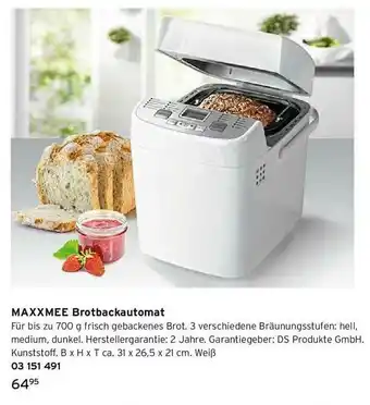 Tchibo Maxxmee Brotbackautomat Angebot