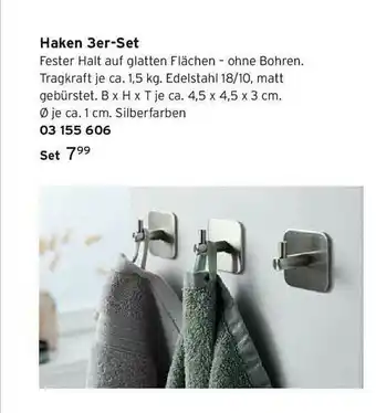 Tchibo Haken 3er-set Angebot