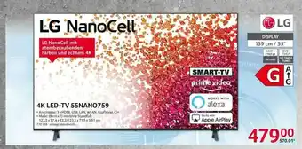 Selgros 4k Led-tv 55nano759 Lg Nanocell Angebot