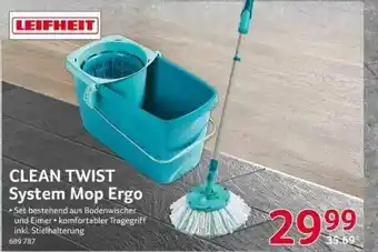 Selgros Clean Twist System Mop Ergo Leifheit Angebot