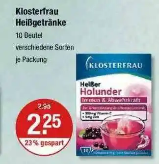 V Markt Klosterfrau Heißgetränke Angebot