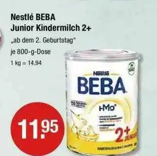 V Markt Nestlé Beba Junior Kindermilch 2+ Angebot