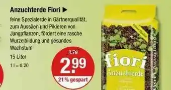 V Markt Anzuchterde Fiori Angebot