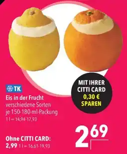 CITTI Markt Eis in der Frucht Angebot