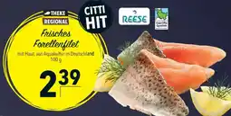 CITTI Markt Frisches Forellenfilet mit Haut, aus Aquakultur in Deutschland Angebot