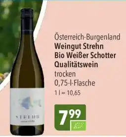CITTI Markt Weingut Strehn Bio Weißer Schotter Qualitätswein Angebot