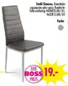 Möbel Boss Stuhl Simone, Kunstleder Angebot