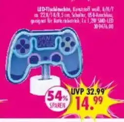 Möbel Boss LED-Tischlampe, Konststoff weiß Angebot