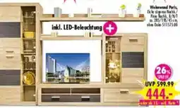 Möbel Boss Wohnwand Paris Angebot