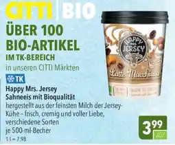 CITTI Markt Happy Mrs. Jersey Sahneeeis mit Bioqualität Angebot