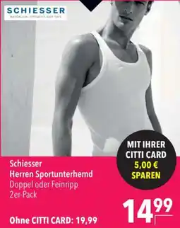 CITTI Markt Schiesser Herren Sportunterhemd Angebot
