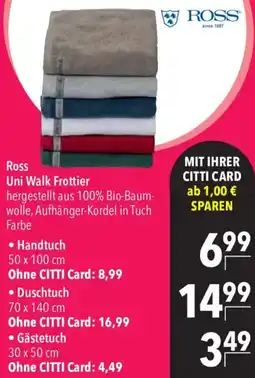 CITTI Markt Ross Uni Walk Frottier Angebot