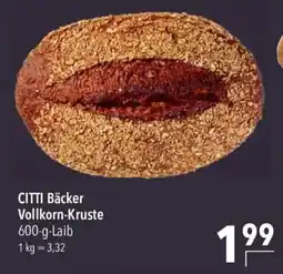 CITTI Markt CITTI Bäcker Vollkorn-Kruste Angebot
