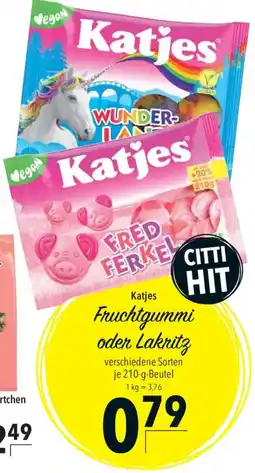 CITTI Markt Katjes Fruchtgummi oder Lakritz Angebot