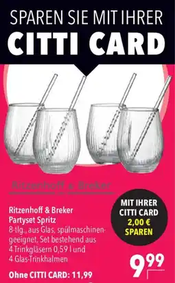 CITTI Markt Ritzenhoff & Breker Partyset Spritz Angebot