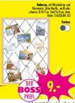 Möbel Boss Rahmen, mit Wischleiste und Klemmern Angebot