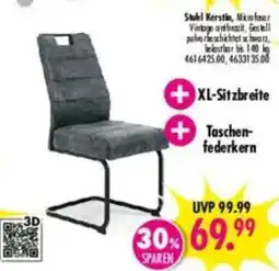 Möbel Boss Stahl Kerstin, Mikrofaser Vintage anthrazit Angebot