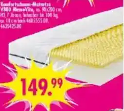 Möbel Boss Komfortschlaf-Matratze V80 MemoVita Angebot