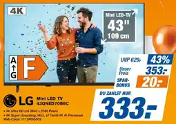 Expert LG Mini LED TV 43QNED70B6C Angebot
