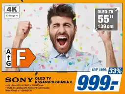 Expert SONY OLED TV K55A69PB BRAVIA 6 Angebot