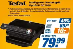 Expert Tefal Intelligenter Kontaktgrill OptiGrill GC7058 Angebot