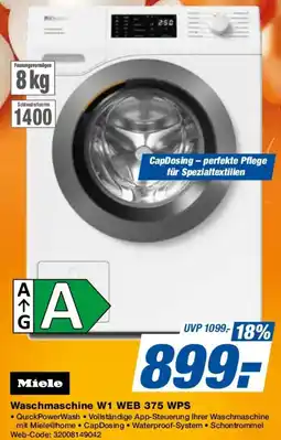 Expert Miele Waschmaschine W1 WEB 375 WPS Angebot