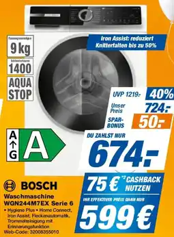 Expert BOSCH Waschmaschine WGN244M7EX Serie 6 Angebot