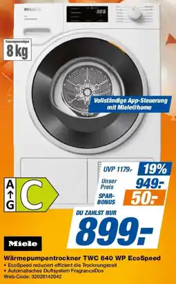Expert Miele Wärmepumpentrockner TWC 640 WP EcoSpeed Angebot
