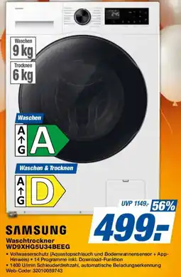 Expert SAMSUNG Waschtrockner WD9XHG5U34BEEG Angebot