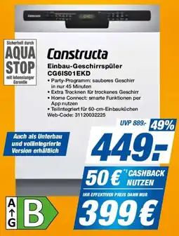 Expert Constructa Einbau-Geschirrspüler CG6IS01EKD Angebot