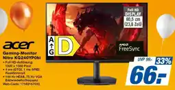 Expert acer Gaming-Monitor Nitro KG240YPObi Angebot