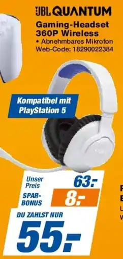 Expert JBL QUANTUM Gaming-Headset 360P Wireless Angebot
