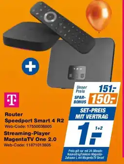 Expert Router Speedport Smart 4 R2 und Streaming-Player MagentaTV One 2.0 Angebot