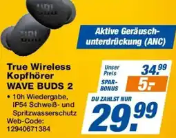 Expert JBL True Wireless Kopfhörer WAVE BUDS 2 Angebot
