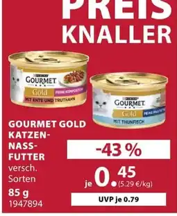 Dehner GOURMET GOLD KATZEN-NASS-FUTTER Angebot