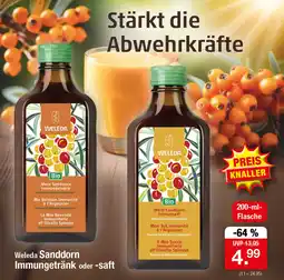 Zimmermann Weleda Sanddorn Immungetränk oder -saft Angebot