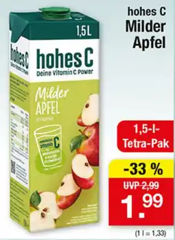 Zimmermann hohes C Milder Apfel Angebot