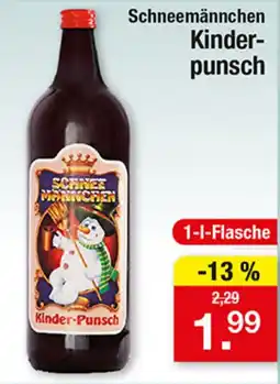 Zimmermann Schneemännchen Kinder-Punsch Angebot