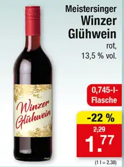 Zimmermann Meistersinger Winzer Glühwein Angebot