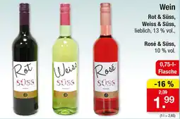Zimmermann Rot & Süss, Weiss & Süss, Rosé & Süss Angebot